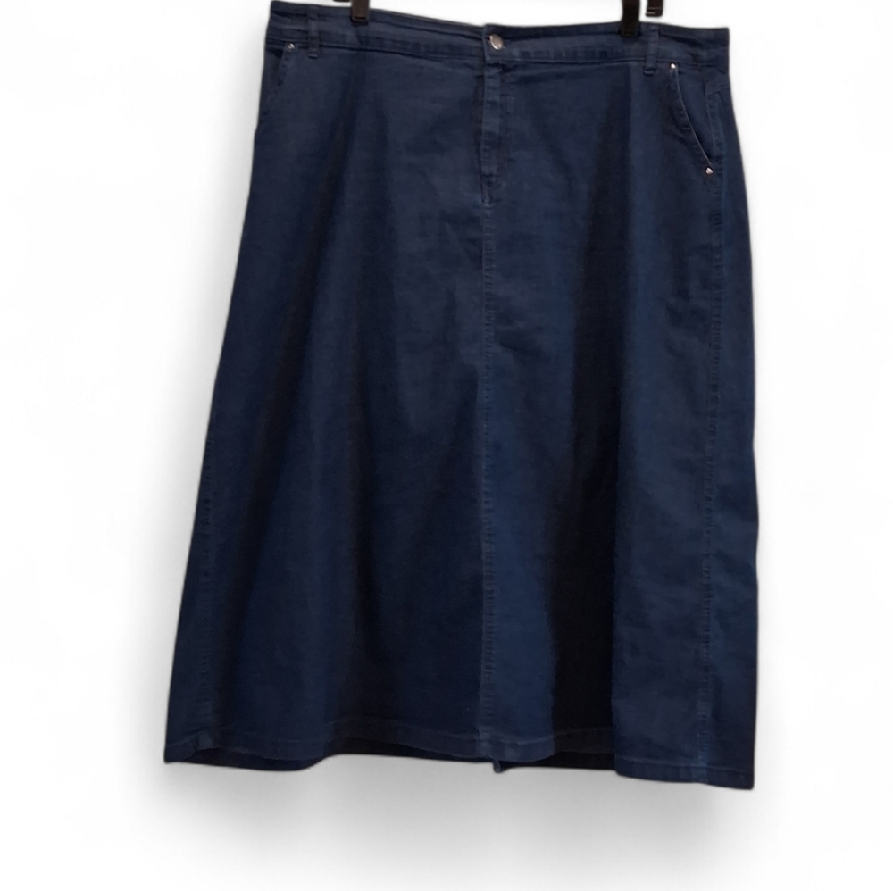 Southern Lady Western Grannycire A-Line Blue Women's Size 18 Skirt